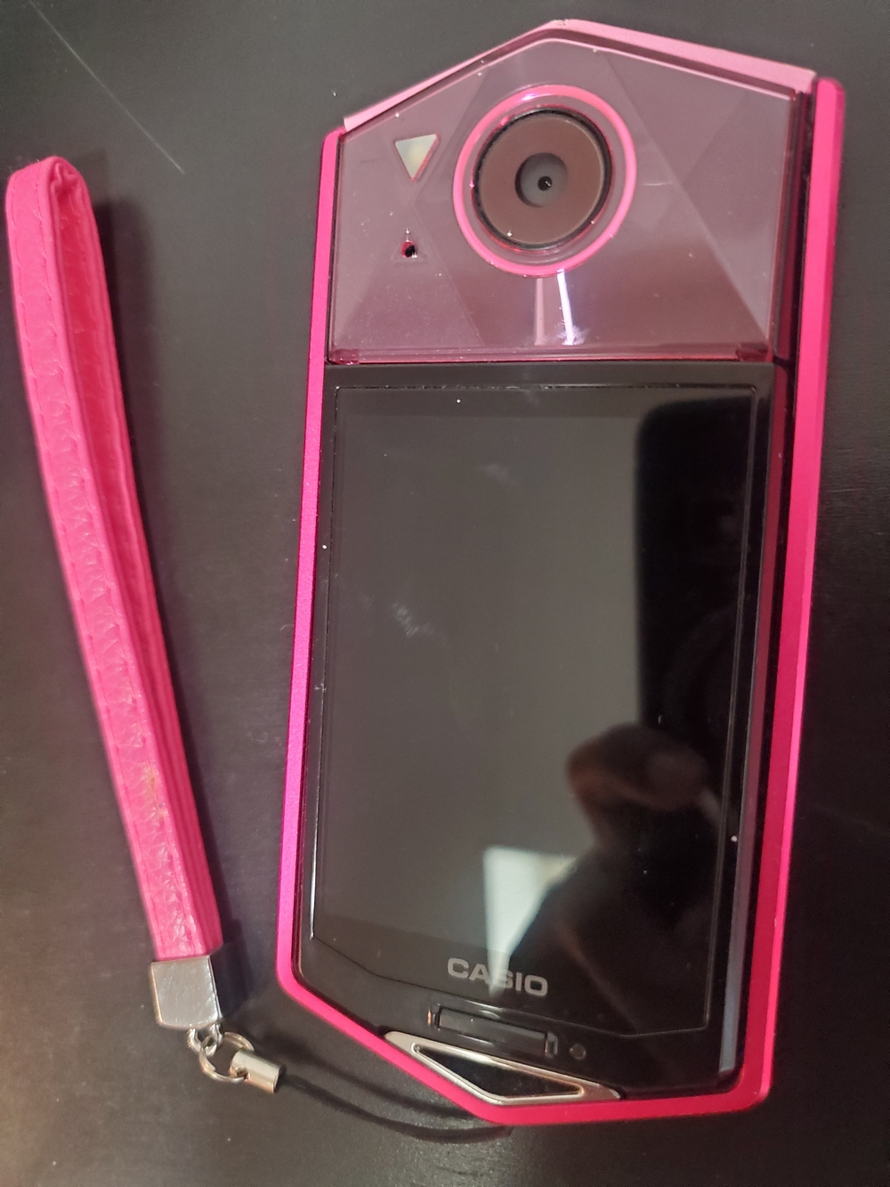 Casio Pink Flip Camera Phone with Wrist Strap
